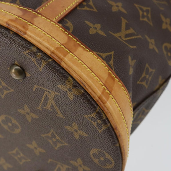 LOUIS VUITTON Monogram Bucket GM Shoulder Bag M42236 LV Auth gh1032