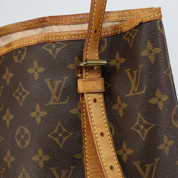 LOUIS VUITTON Monogram Bucket GM Shoulder Bag M42236 LV Auth gh1032