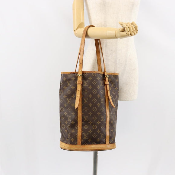 LOUIS VUITTON Monogram Bucket GM Shoulder Bag M42236 LV Auth gh1032