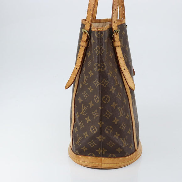 LOUIS VUITTON Monogram Bucket GM Shoulder Bag M42236 LV Auth gh1032