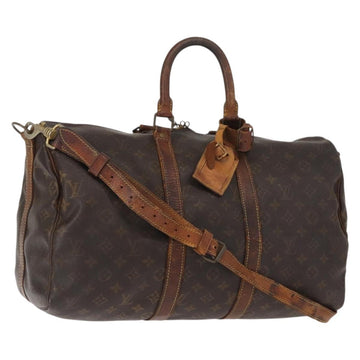 LOUIS VUITTON Monogram Keepall Bandouliere 45 Boston Bag M41418 LV Auth gh1035