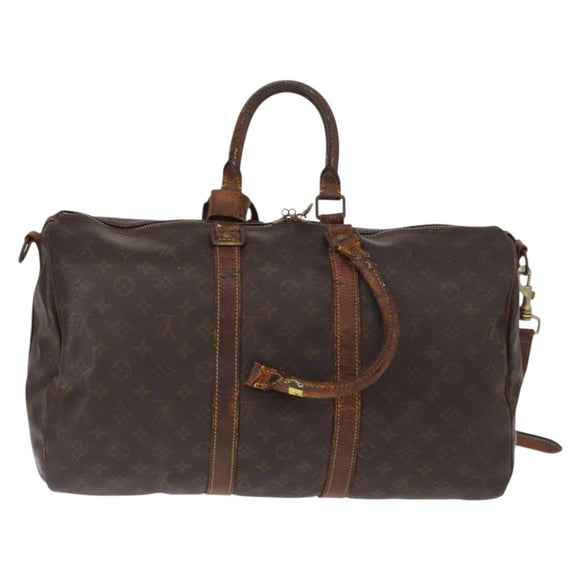 LOUIS VUITTON Monogram Keepall Bandouliere 45 Boston Bag M41418 LV Auth gh1035