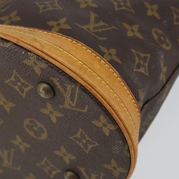 LOUIS VUITTON Monogram Bucket PM Shoulder Bag M42238 LV Auth gh1038