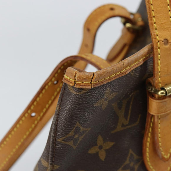 LOUIS VUITTON Monogram Bucket PM Shoulder Bag M42238 LV Auth gh1038