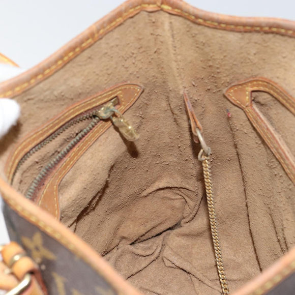 LOUIS VUITTON Monogram Bucket PM Shoulder Bag M42238 LV Auth gh1038