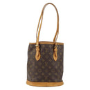 LOUIS VUITTON Monogram Bucket PM Shoulder Bag M42238 LV Auth gh1038-2