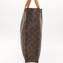LOUIS VUITTON Monogram Sac Plat Hand Bag M51140 LV Auth gh1042-4