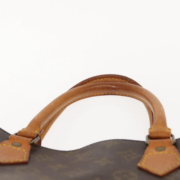 LOUIS VUITTON Monogram Sac Plat Hand Bag M51140 LV Auth gh1042