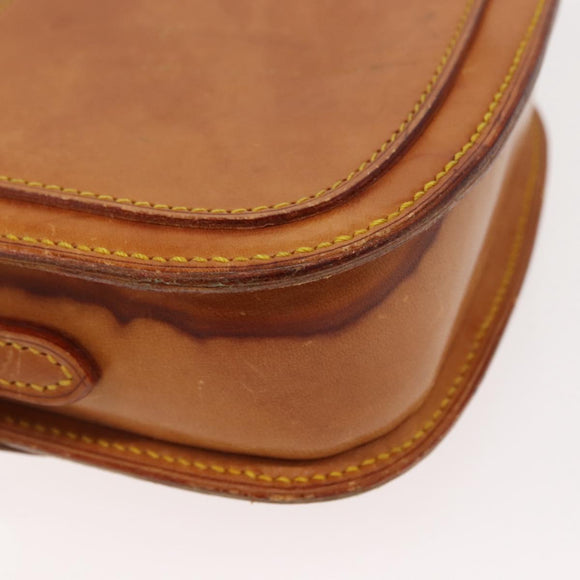 LOUIS VUITTON Nomad leather Saint Cloud PM Shoulder Bag Beige LV Auth gh1044