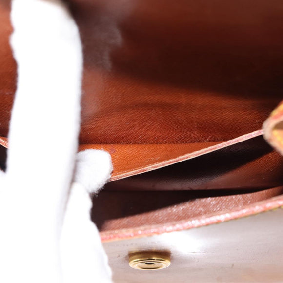 LOUIS VUITTON Nomad leather Saint Cloud PM Shoulder Bag Beige LV Auth gh1044