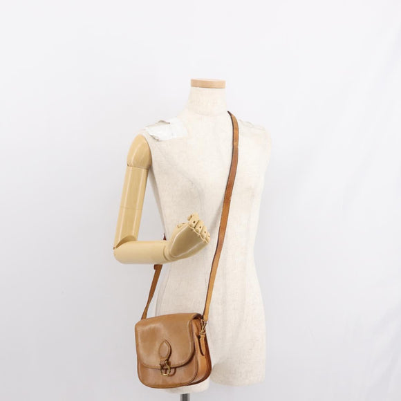 LOUIS VUITTON Nomad leather Saint Cloud PM Shoulder Bag Beige LV Auth gh1044