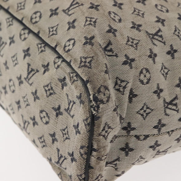 LOUIS VUITTON Monogram Mini Lucille GM Tote Bag Blue M92675 LV Auth gh1046