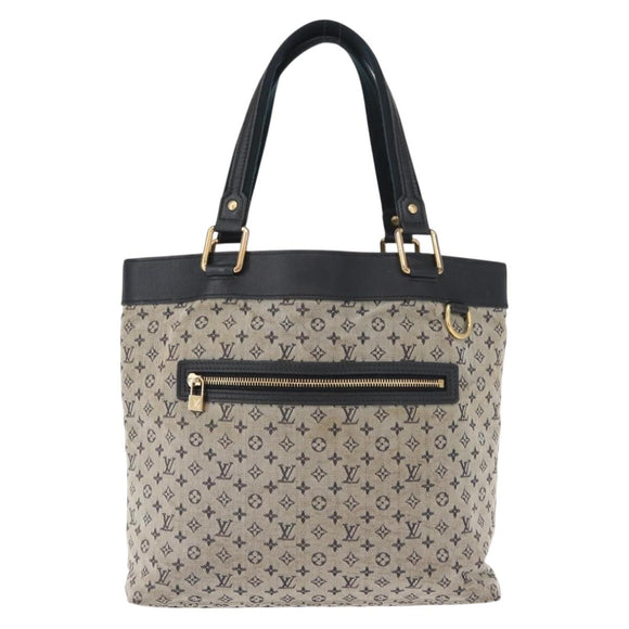 LOUIS VUITTON Monogram Mini Lucille GM Tote Bag Blue M92675 LV Auth gh1046