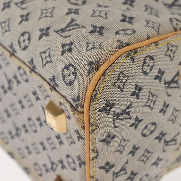 LOUIS VUITTON Monogram Mini Marie Hand Bag Blue M92003 LV Auth gh1047