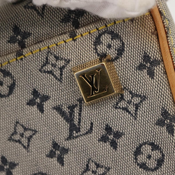 LOUIS VUITTON Monogram Mini Marie Hand Bag Blue M92003 LV Auth gh1047
