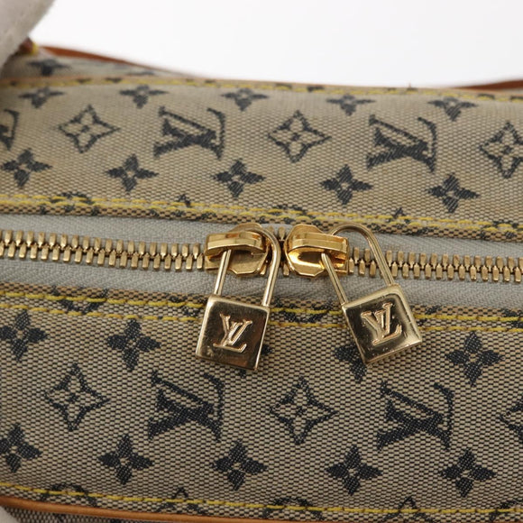 LOUIS VUITTON Monogram Mini Marie Hand Bag Blue M92003 LV Auth gh1047