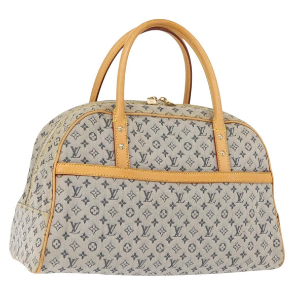 LOUIS VUITTON Monogram Mini Marie Hand Bag Blue M92003 LV Auth gh1047