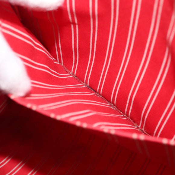 LOUIS VUITTON Antigua Cabas MM Tote Bag Canvas Beige Red M40035 LV Auth gh1049