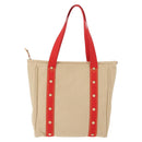 LOUIS VUITTON Antigua Cabas MM Tote Bag Canvas Beige Red M40035 LV Auth gh1049-2