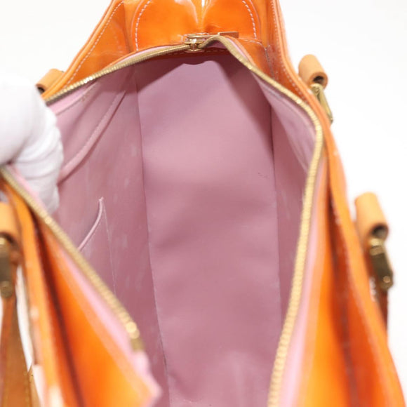 LOUIS VUITTON Monogram Vernis Columbus Bag Marshmallow Pink M91032 Auth gh1050