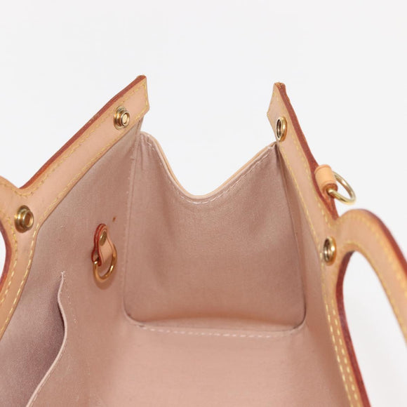 LOUIS VUITTON Vernis Roxbury Drive Bag 2Way Rose flow lantern M91391 Auth gh1053