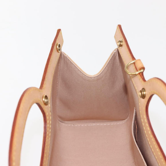 LOUIS VUITTON Vernis Roxbury Drive Bag 2Way Rose flow lantern M91391 Auth gh1053