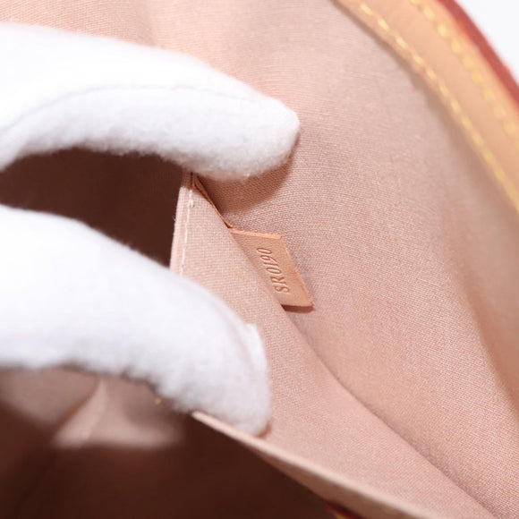 LOUIS VUITTON Vernis Roxbury Drive Bag 2Way Rose flow lantern M91391 Auth gh1053