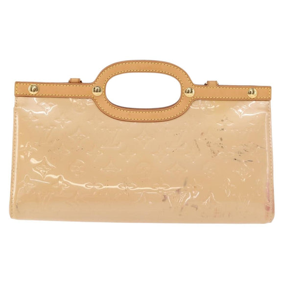LOUIS VUITTON Vernis Roxbury Drive Bag 2Way Rose flow lantern M91391 Auth gh1053