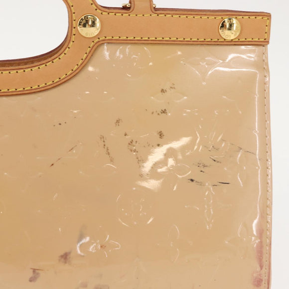 LOUIS VUITTON Vernis Roxbury Drive Bag 2Way Rose flow lantern M91391 Auth gh1053