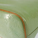 LOUIS VUITTON Monogram Vernis Houston Hand Bag Baby Blue M91005 LV Auth gh1056-16