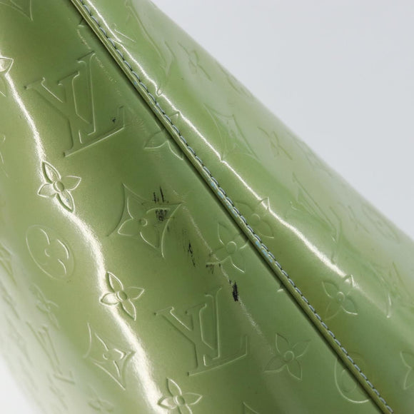 LOUIS VUITTON Monogram Vernis Houston Hand Bag Baby Blue M91005 LV Auth gh1056