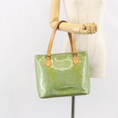 LOUIS VUITTON Monogram Vernis Houston Hand Bag Baby Blue M91005 LV Auth gh1056-24