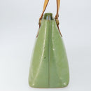 LOUIS VUITTON Monogram Vernis Houston Hand Bag Baby Blue M91005 LV Auth gh1056-3