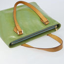 LOUIS VUITTON Monogram Vernis Houston Hand Bag Baby Blue M91005 LV Auth gh1056-6