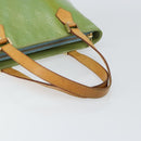 LOUIS VUITTON Monogram Vernis Houston Hand Bag Baby Blue M91005 LV Auth gh1056-7