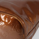 LOUIS VUITTON Monogram Vernis Houston Hand Bag Bronze M91122 LV Auth gh1057-16