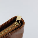 LOUIS VUITTON Monogram Vernis Houston Hand Bag Bronze M91122 LV Auth gh1057-19