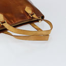 LOUIS VUITTON Monogram Vernis Houston Hand Bag Bronze M91122 LV Auth gh1057-7