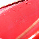 LOUIS VUITTON Monogram Vernis Motto Accessory Pouch Red M91137 LV Auth gh1058-17