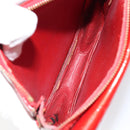 LOUIS VUITTON Monogram Vernis Motto Accessory Pouch Red M91137 LV Auth gh1058-10