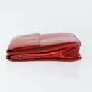 LOUIS VUITTON Monogram Vernis Motto Accessory Pouch Red M91137 LV Auth gh1058-4