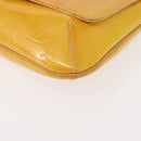 LOUIS VUITTON Monogram Vernis Thompson Street Bag Lime Yellow M91071 Auth gh1059-14