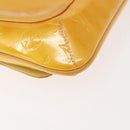 LOUIS VUITTON Monogram Vernis Thompson Street Bag Lime Yellow M91071 Auth gh1059-15