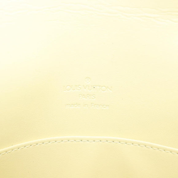 LOUIS VUITTON Monogram Vernis Thompson Street Bag Lime Yellow M91071 Auth gh1059