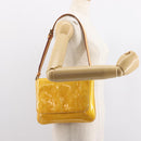 LOUIS VUITTON Monogram Vernis Thompson Street Bag Lime Yellow M91071 Auth gh1059-21