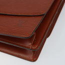 LOUIS VUITTON Epi Grenel Shoulder Bag Brown Kenya M52363 LV Auth gh1061-9