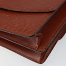 LOUIS VUITTON Epi Grenel Shoulder Bag Brown Kenya M52363 LV Auth gh1061-15