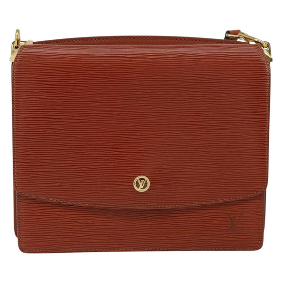 LOUIS VUITTON Epi Grenel Shoulder Bag Brown Kenya M52363 LV Auth gh1061