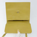 CHANEL Twist Shoulder Bag Caviar Skin Green Gold CC Auth gh1064-18