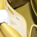 CHANEL Twist Shoulder Bag Caviar Skin Green Gold CC Auth gh1064-12